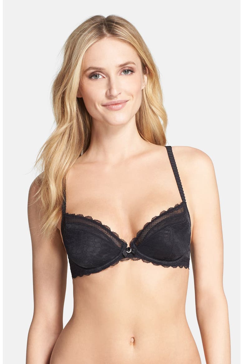 Chantelle Intimates 'C-Chic Sexy' Underwire Bra, Main, color, BLACK