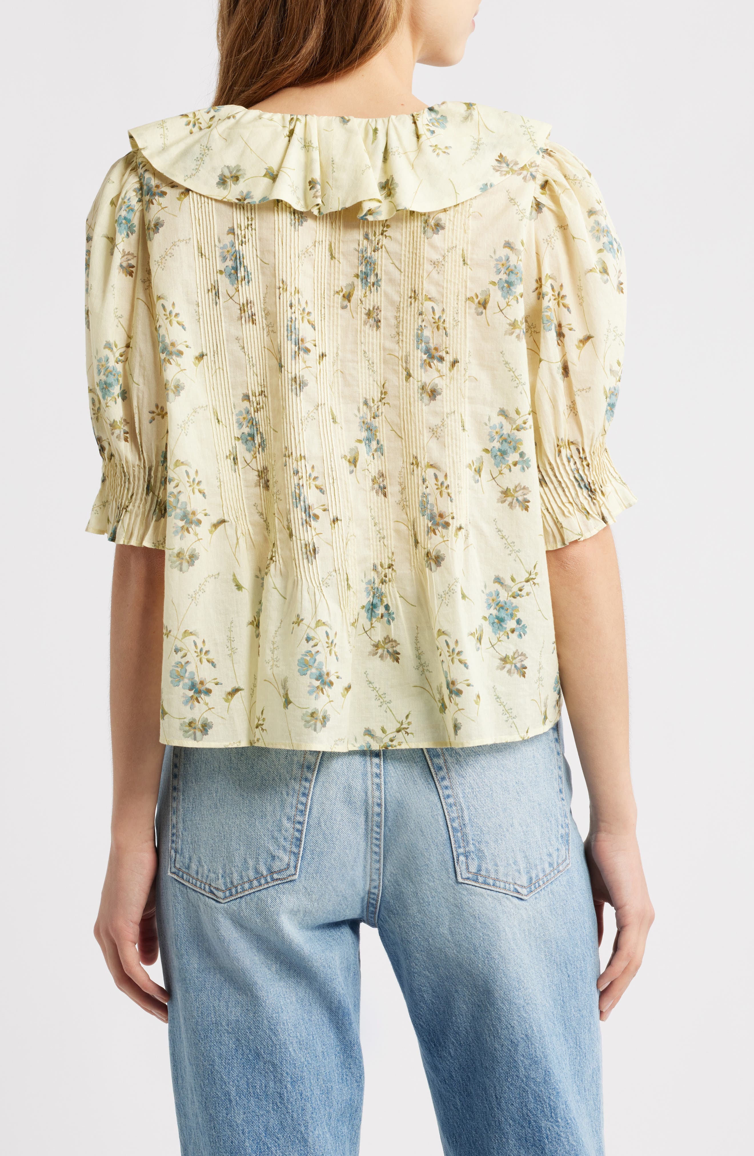 Henri Floral Organic Cotton Voile Top - image 2