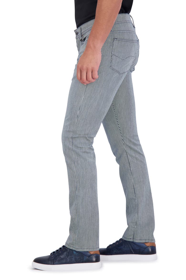Grassini Stripe Straight Leg Pants, Alternate, color, INDIGO