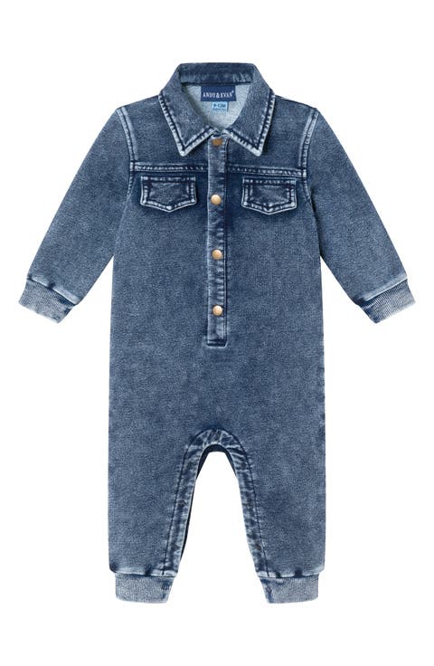 Cotton Blend Jersey Romper (Baby)