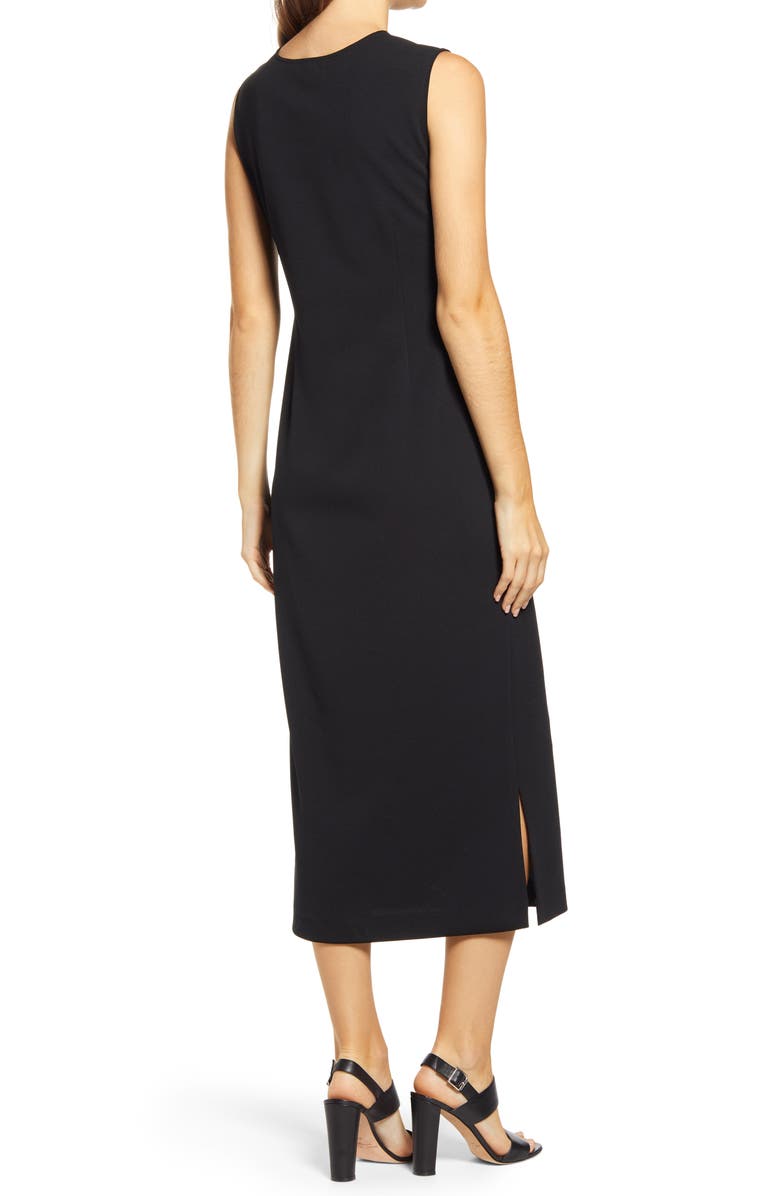 Ming Wang Sleeveless Midi Dress, Alternate, color, 