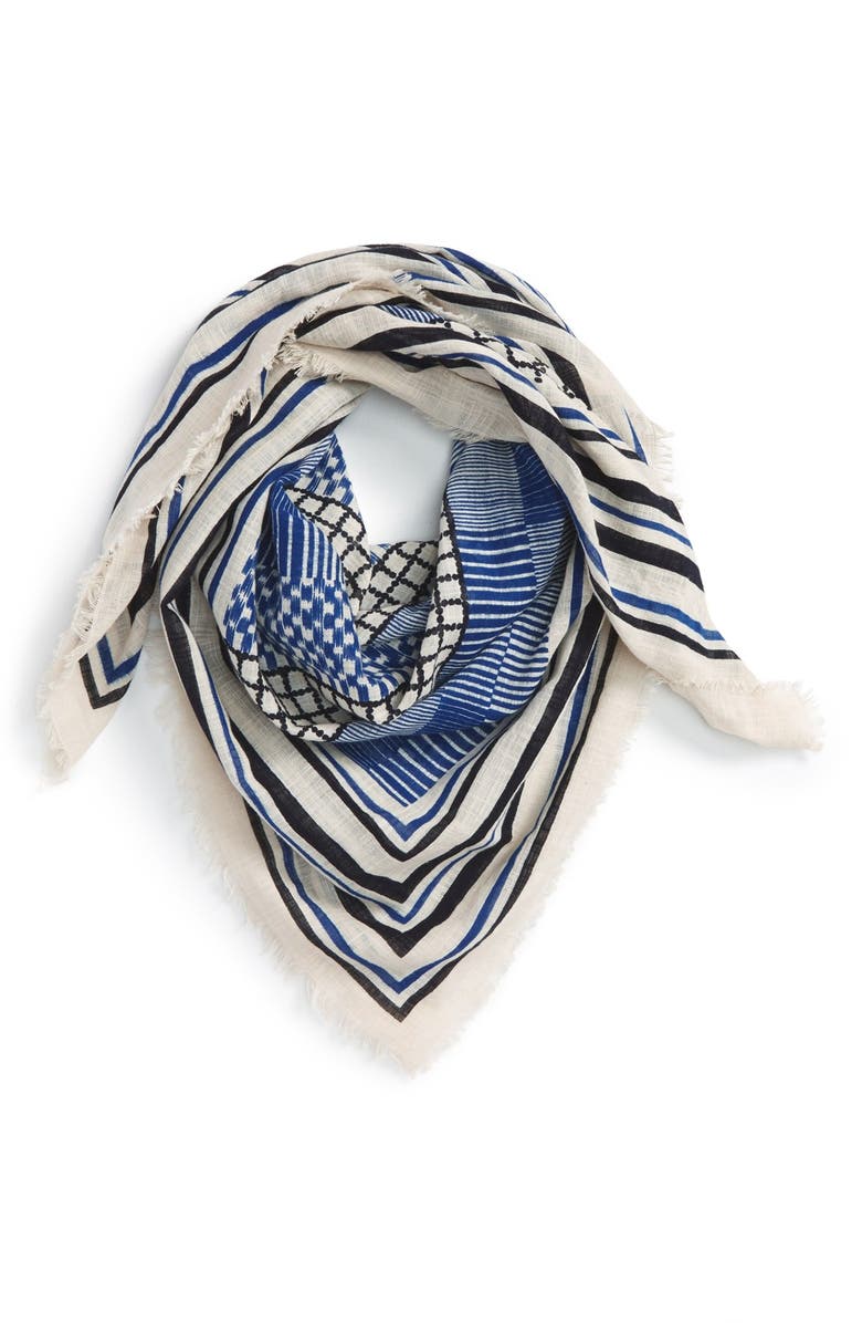 BP. Mixed Pattern Cotton Scarf, Main, color,