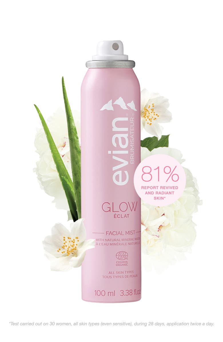 Evian Glow Facial Mist, Alternate, color, 