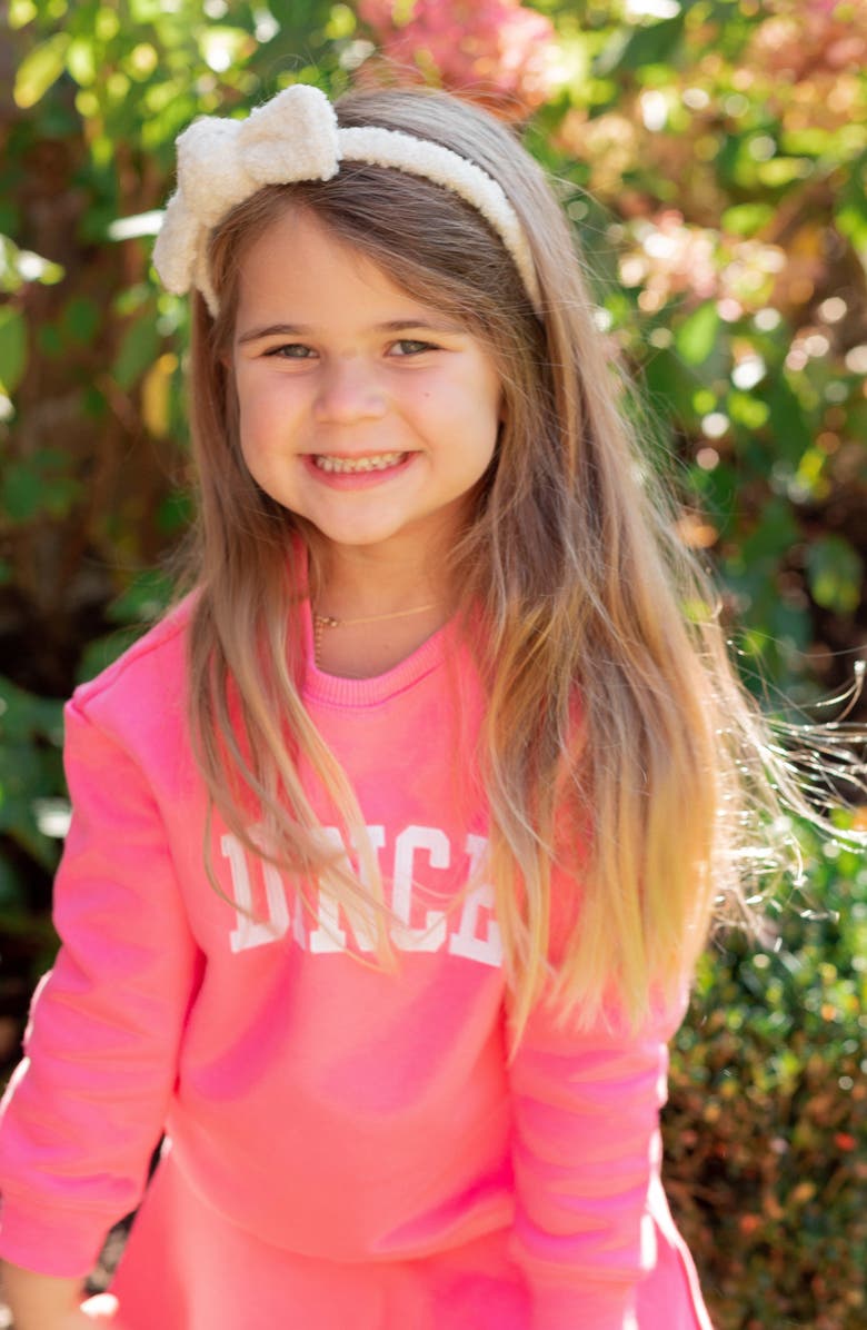 Bits & Bows Dance Skirted Sweatsuit, Alternate, color, Hot Pink
