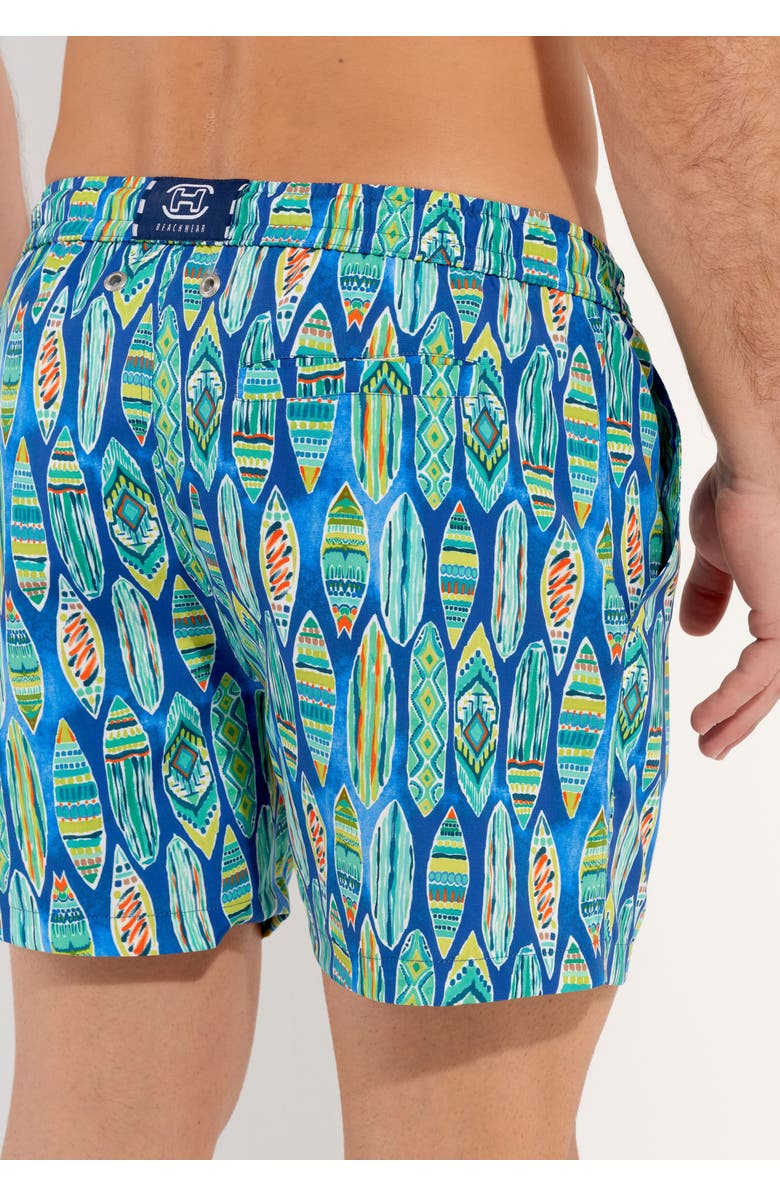 HOM Marbella Beach Boxer, Alternate, color, Blue Print