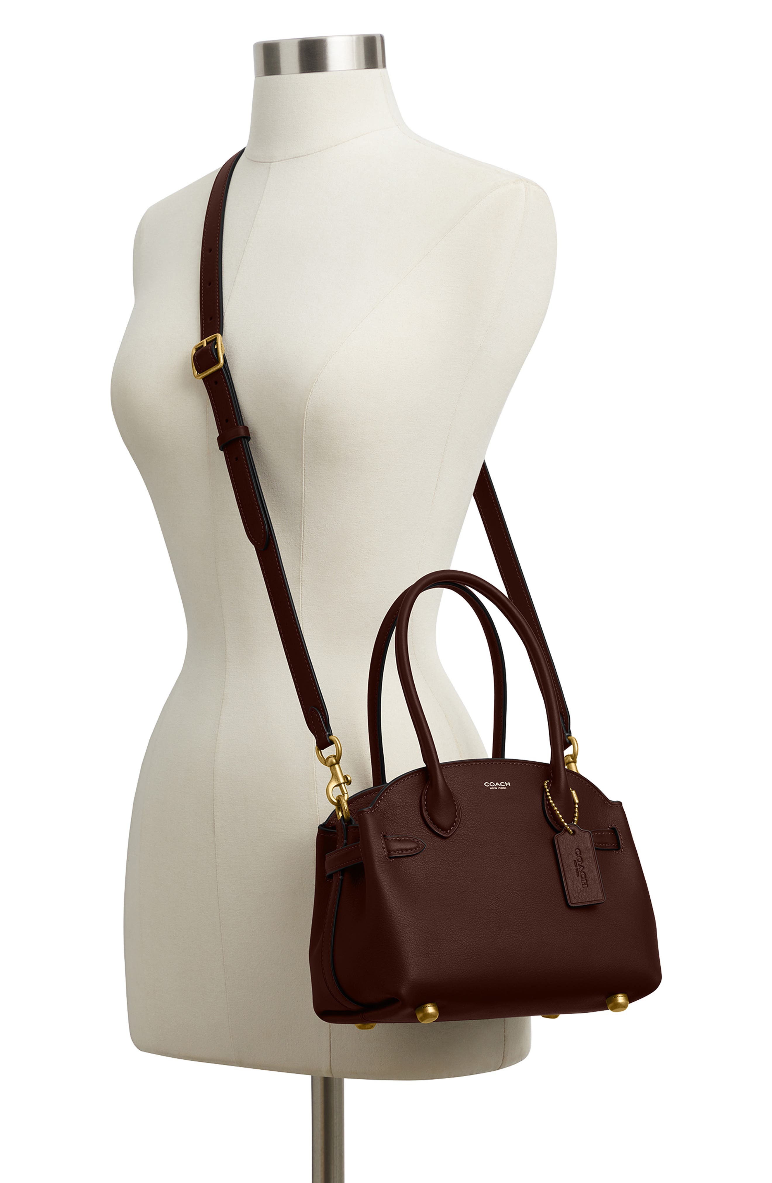 Soft Empire 21 Leather Carryall Bag, Alternate, color, B4/MAPLE