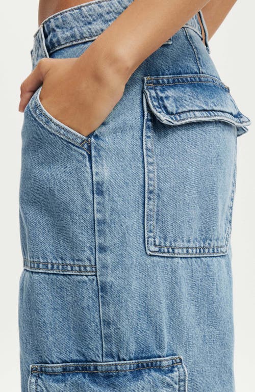 Cotton On Relaxed Cargo Jean In Cleanwater Blue