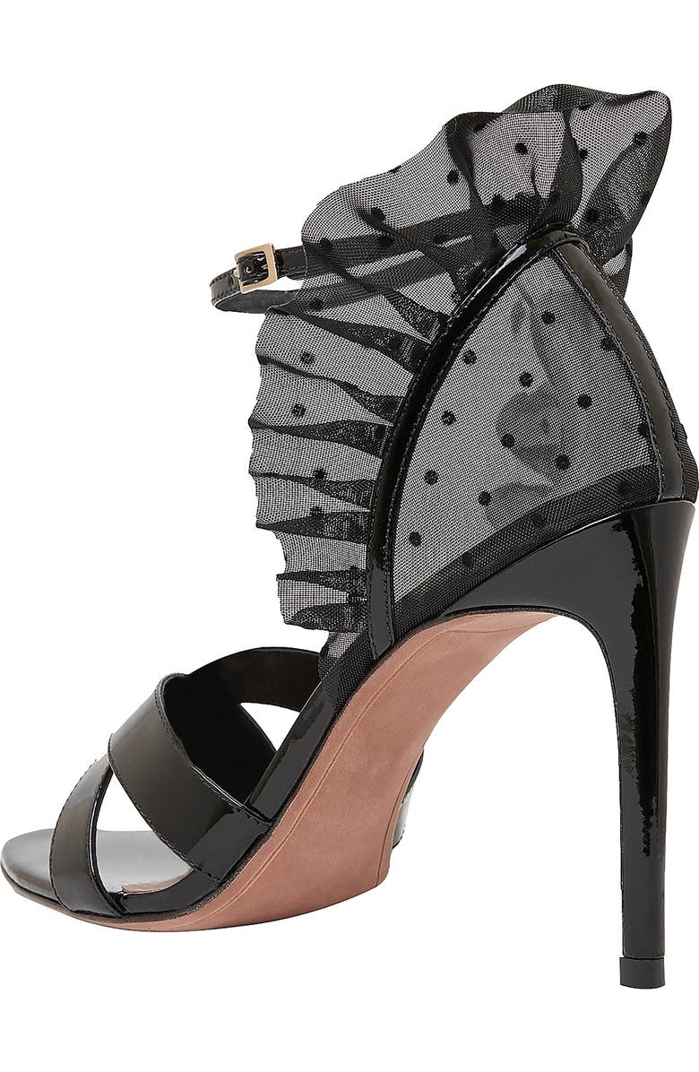 BCBGMAXAZRIA Stella Ruffle Ankle Strap Sandal, Alternate, color,