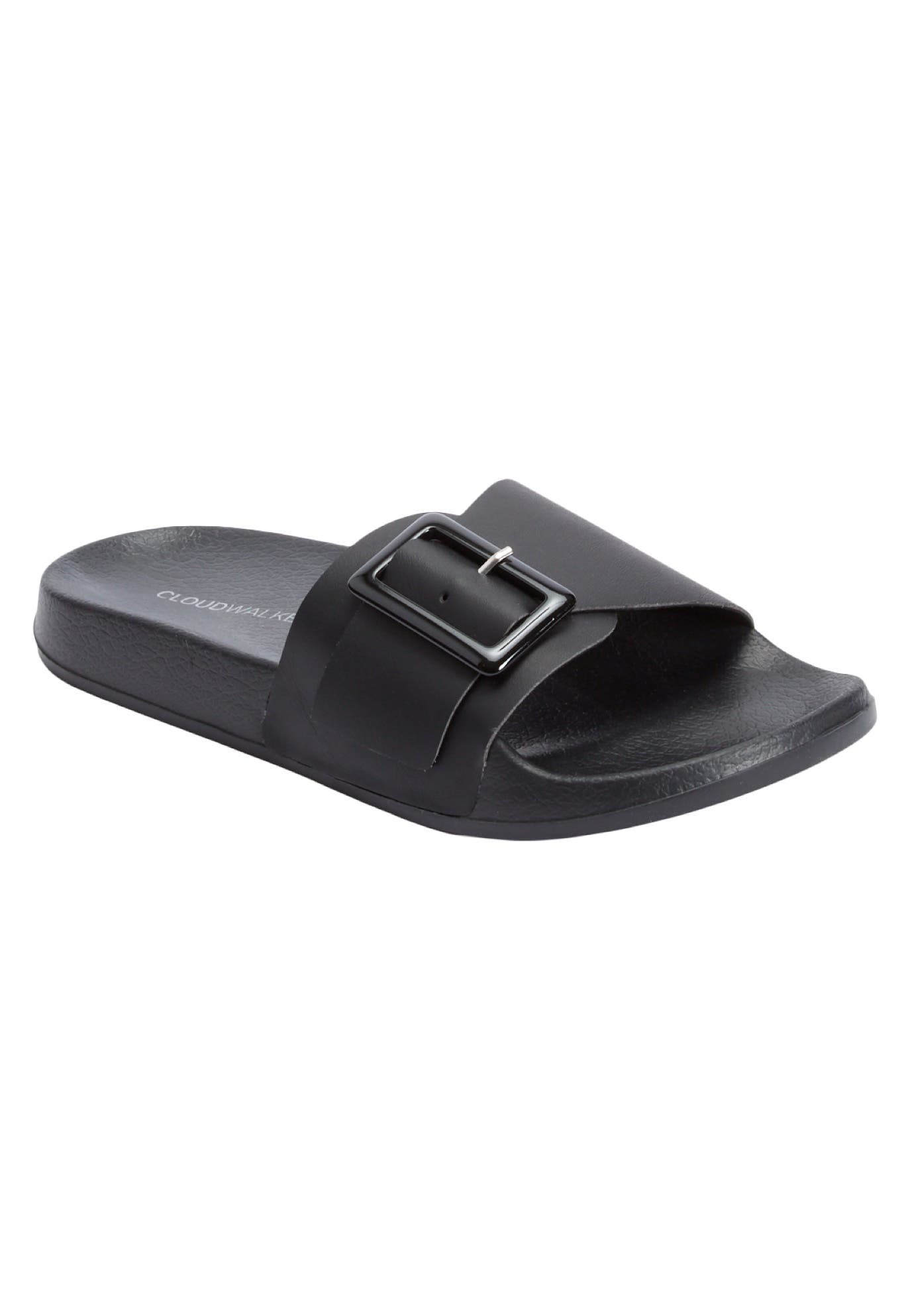 Comfortview The EVA Slip On Slide Sandal, Main, color, Black