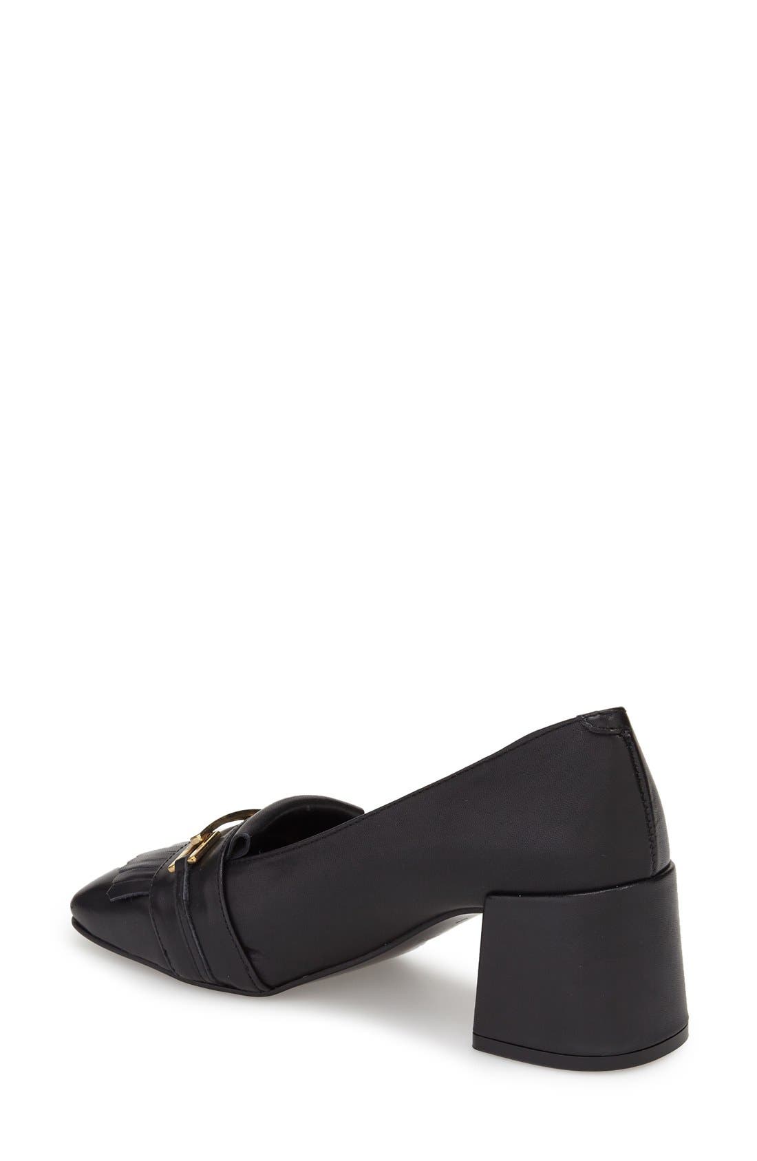 Topshop 'Justify' Block Heel Loafer Pump, Alternate, color, 
