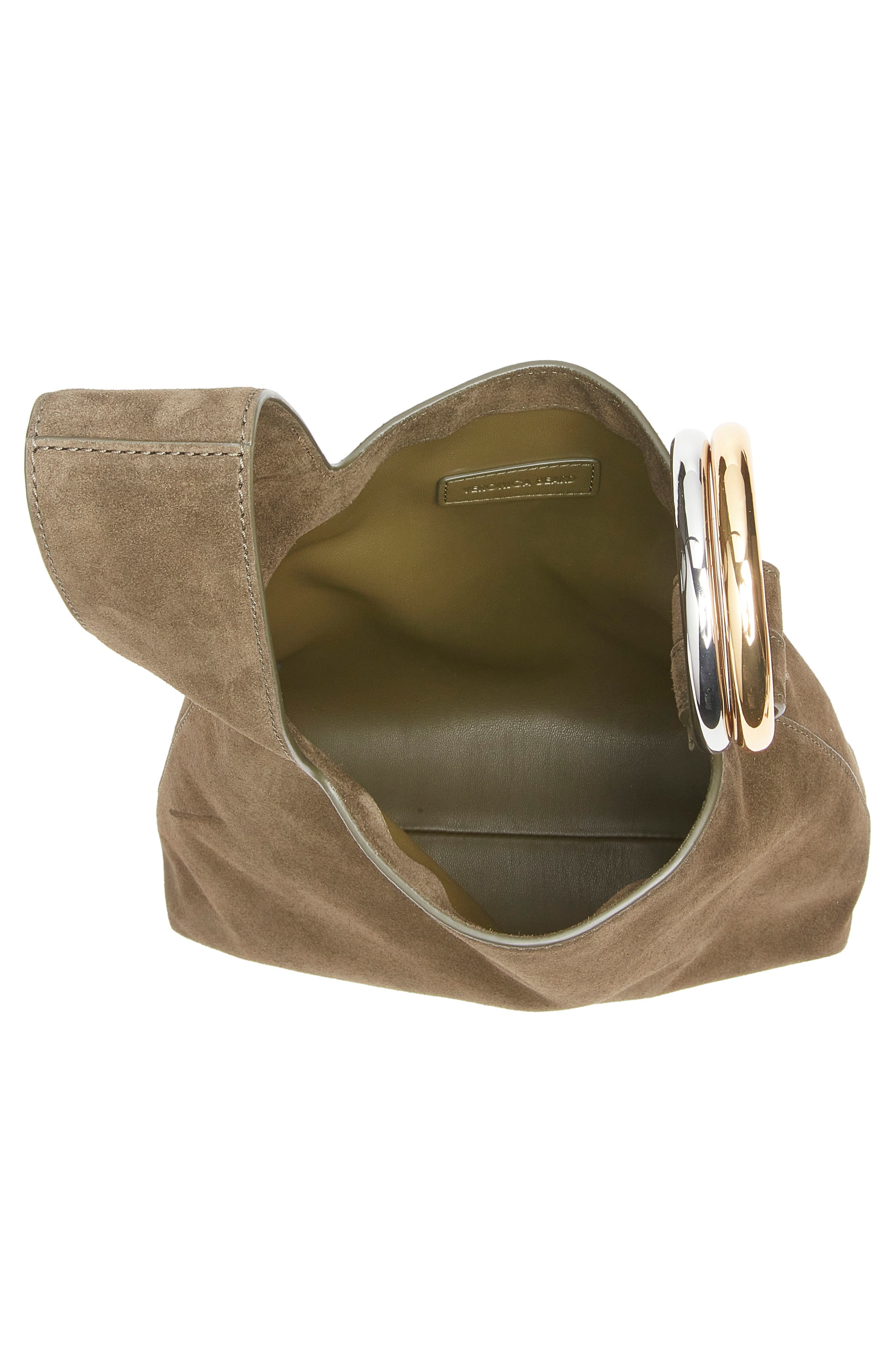Swing Suede Top Handle Bag, Alternate, color, CYPRESS