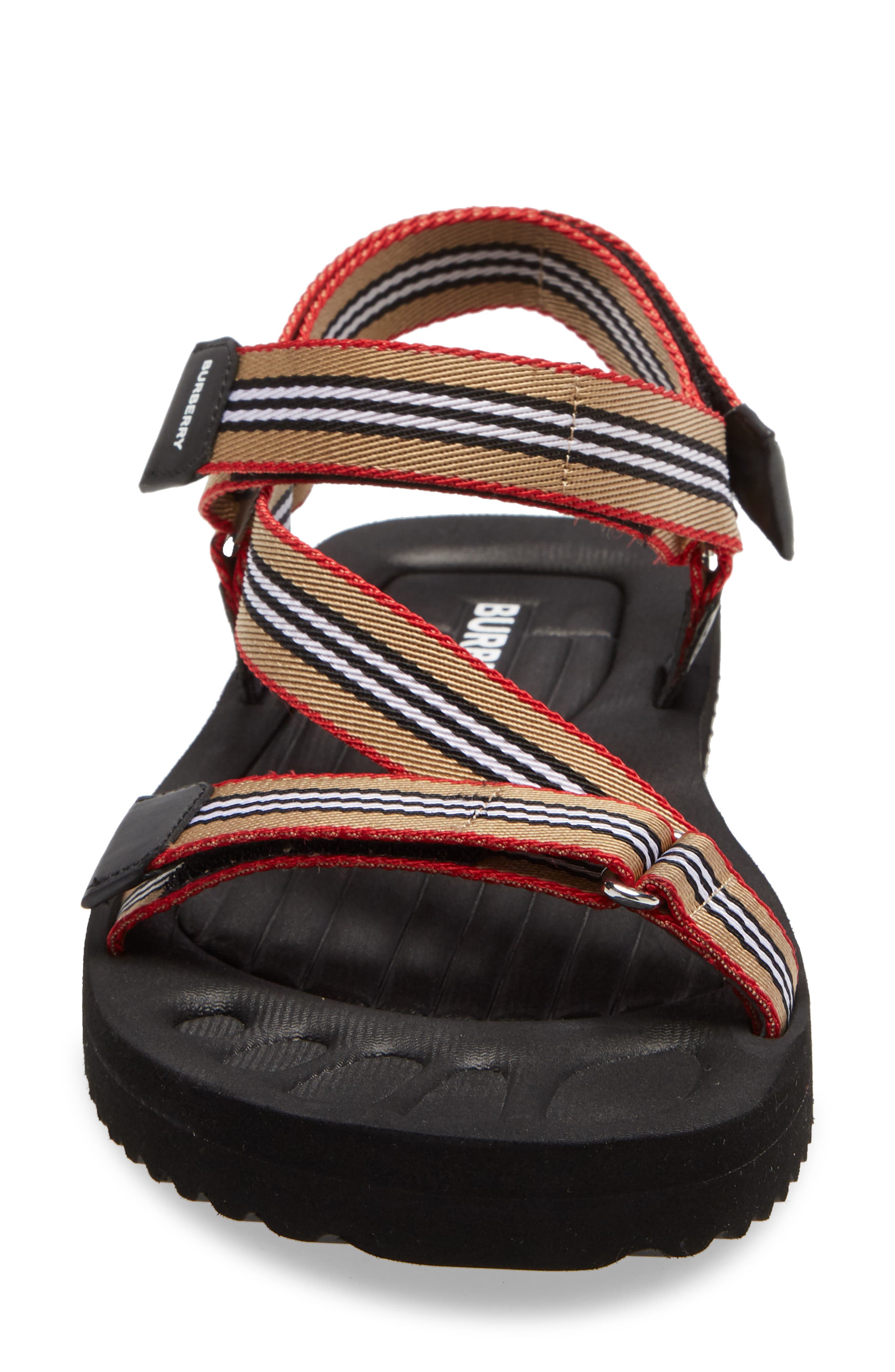 Burberry Patterson Sport Sandal, Alternate, color, 