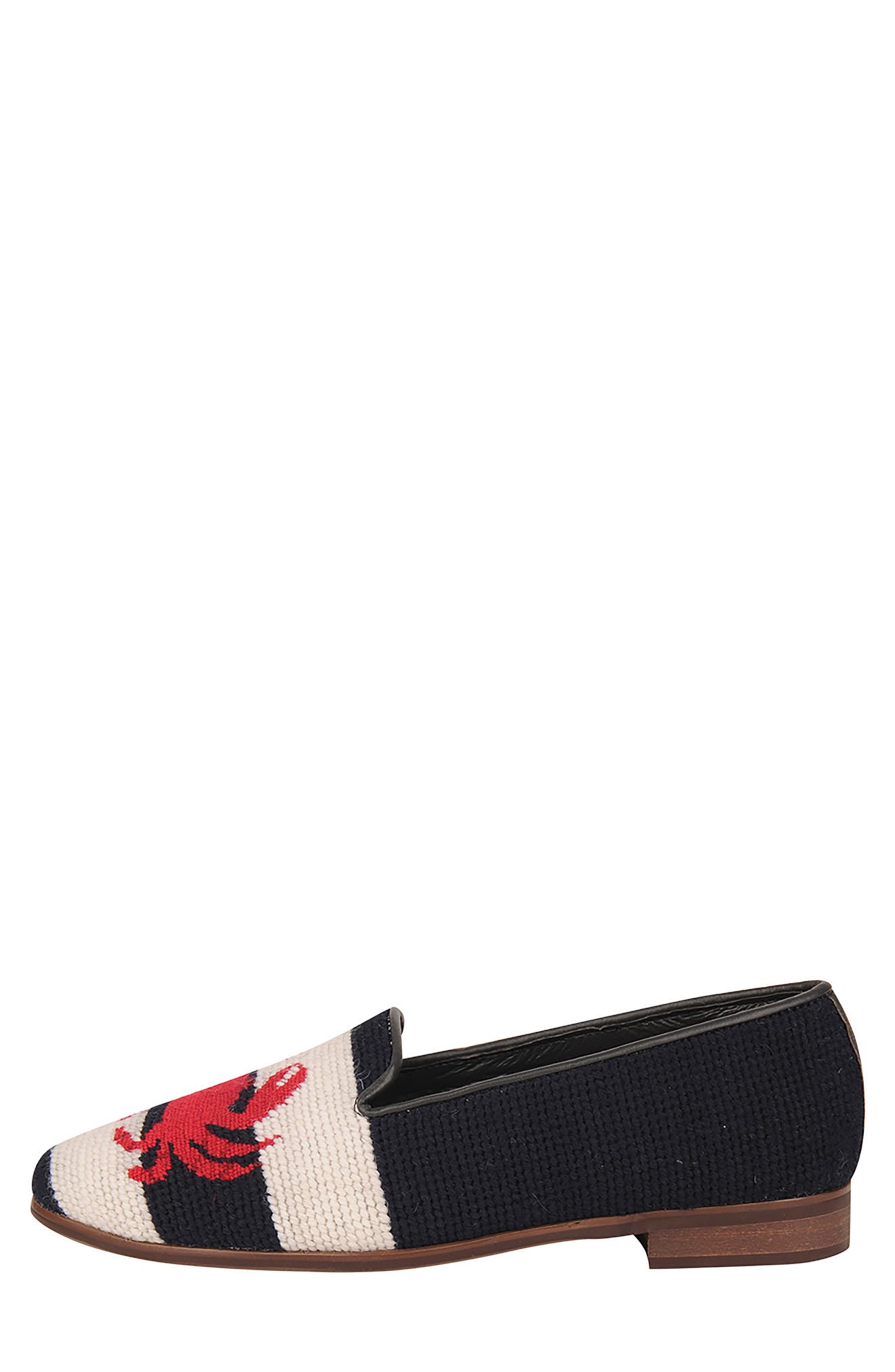 ByPaige BY PAIGE Needlepoint Crab & Lobster Flat, Alternate, color, 