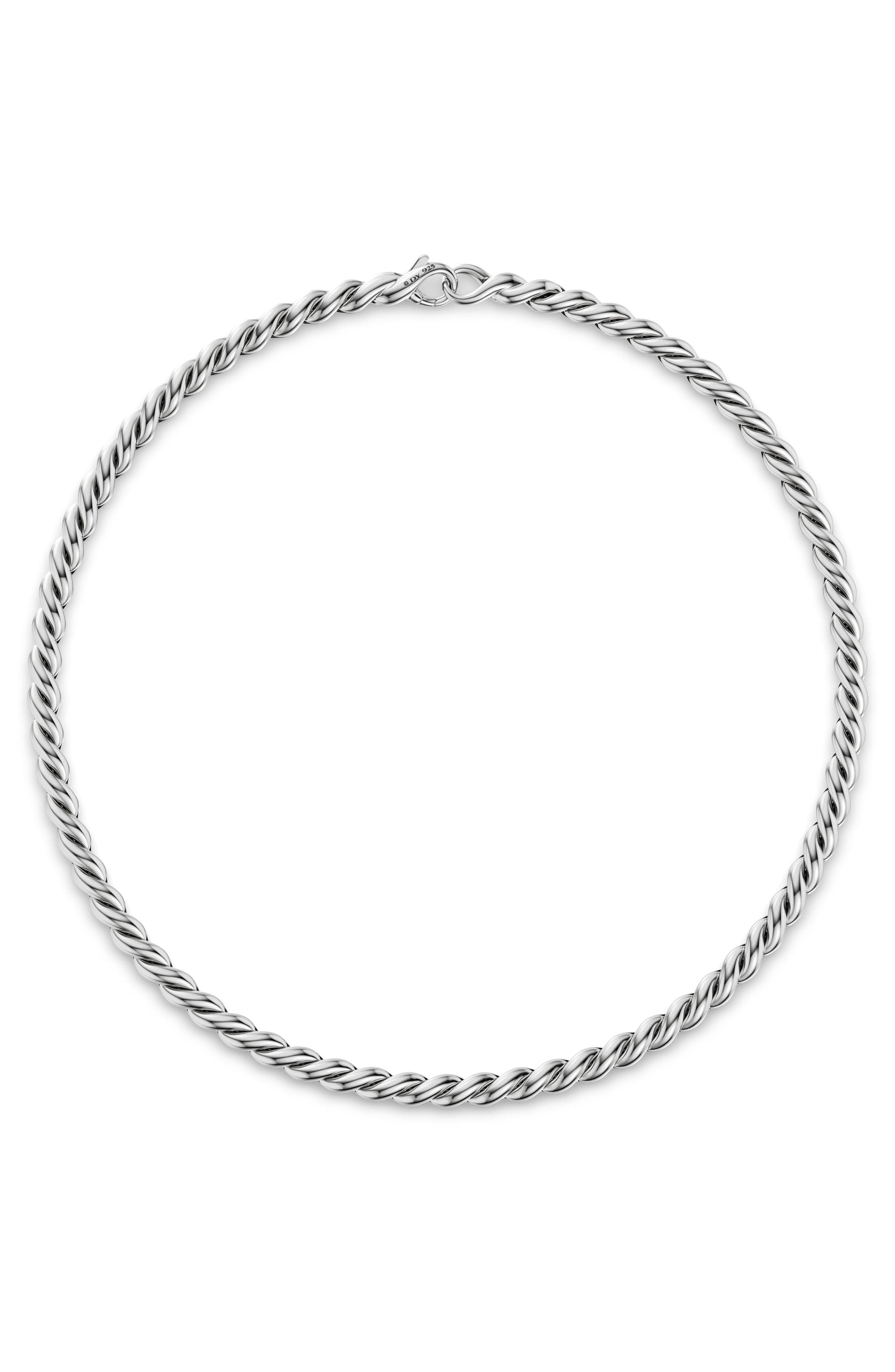 David Yurman Sculpted Cable Chain Necklace, 5.7mm (Women) | Nordstrom