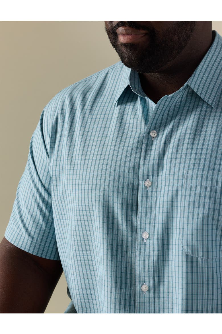 Big & Tall Microfiber Striped Sport Shirt V2, Alternate, color, MULTI