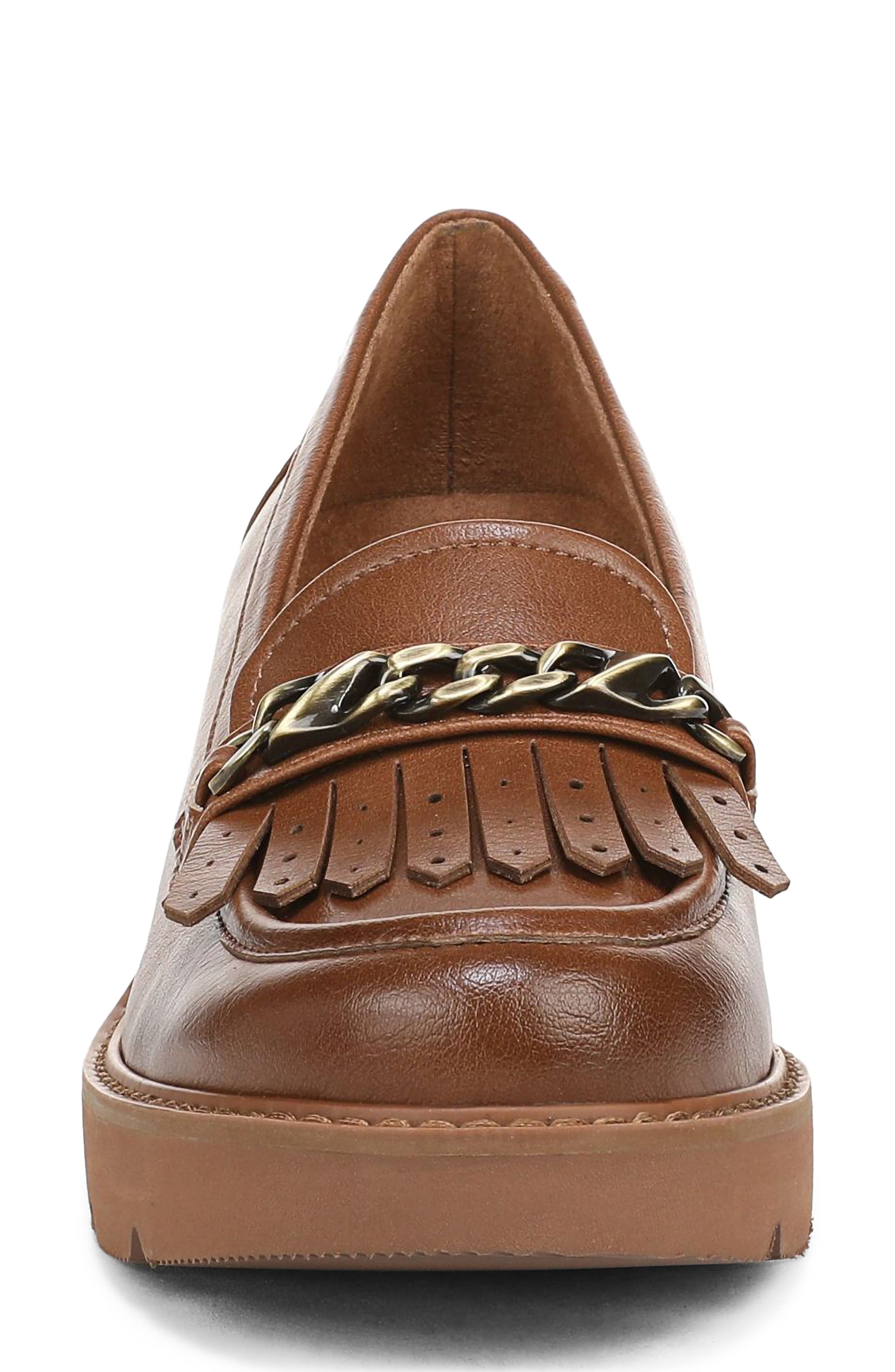 Celia Faux Leather Loafer, Alternate, color, CHESTNUT BROWN FAUX LEATHER