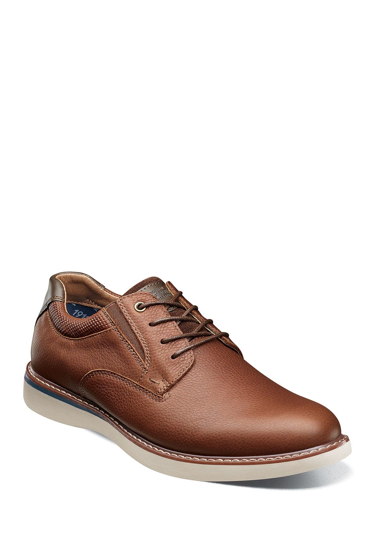 NUNN BUSH Bayridge Leather Plain Toe Oxford - Wide Width Available, Main, color, 