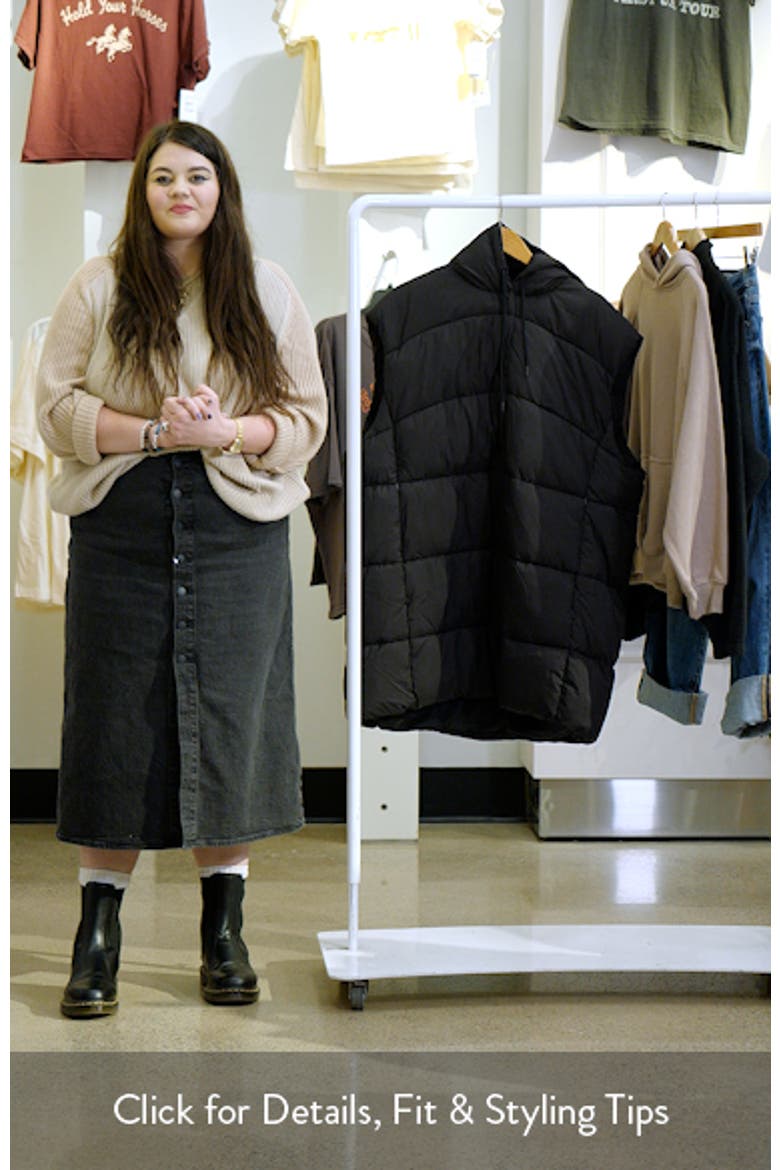 Longline Hooded Puffer Vest video