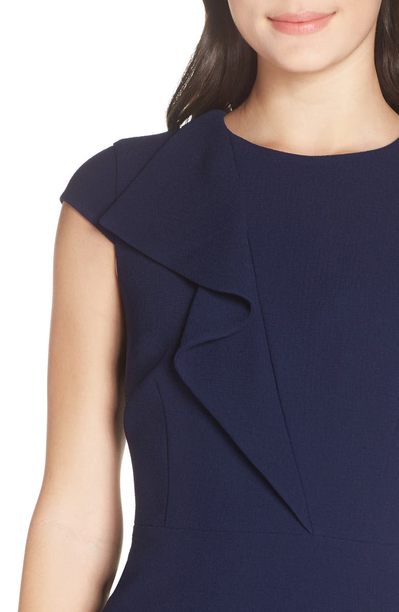 Harper Rose Ruffle Detail Sheath Dress, Alternate, color,