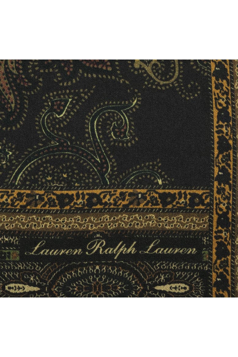 paisley small square, Alternate, color, black