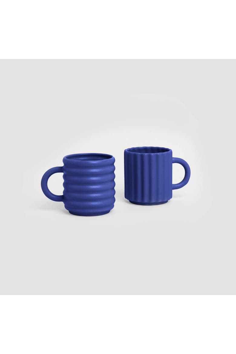 Ripple Mugs - Set of 2, Main, color, Blue
