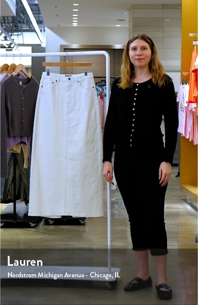 Evianna Denim Maxi Skirt, sales video thumbnail