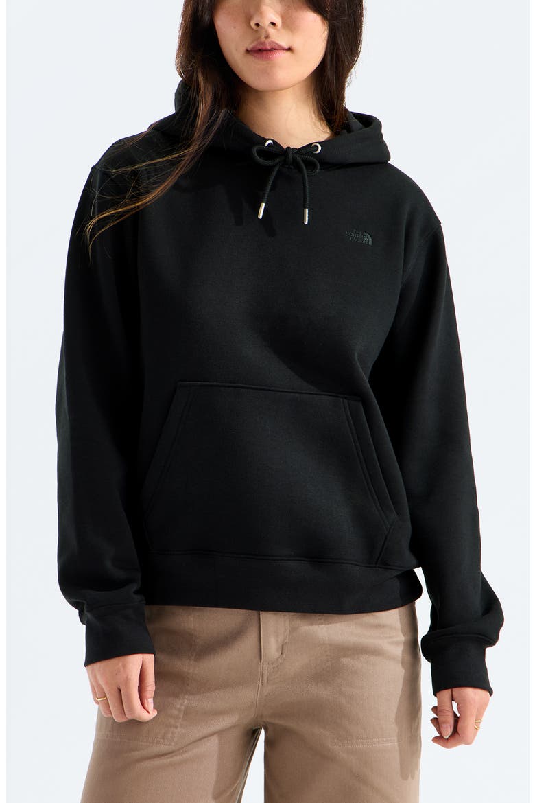 Evolution Simple Dome Fleece Hoodie, Main, color, TNF BLACK/ TNF BLACK