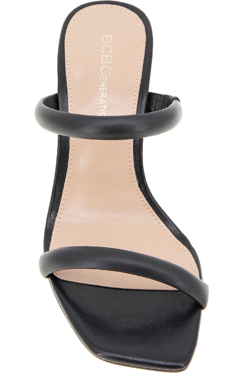 BCBGeneration Rooby Square Toe Sandal, Alternate, color, Black