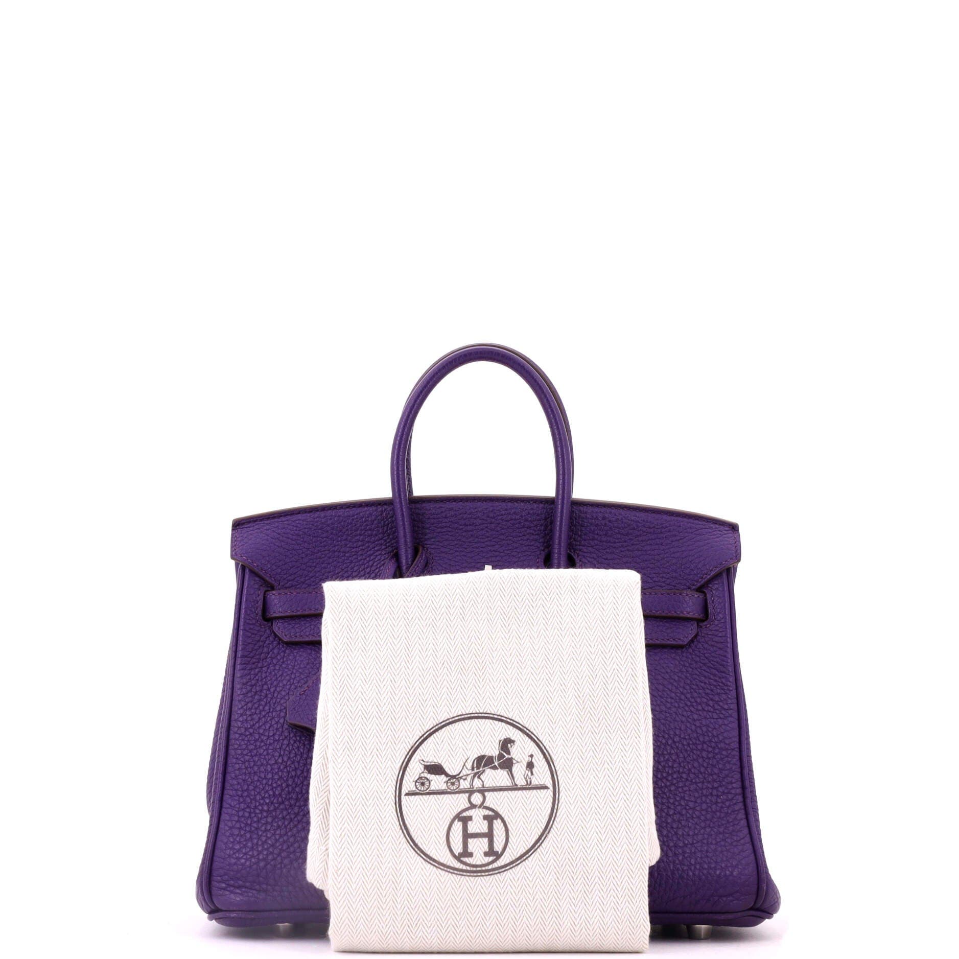Birkin Handbag Purple Togo with Palladium Hardware 25, Alternate, color, Red