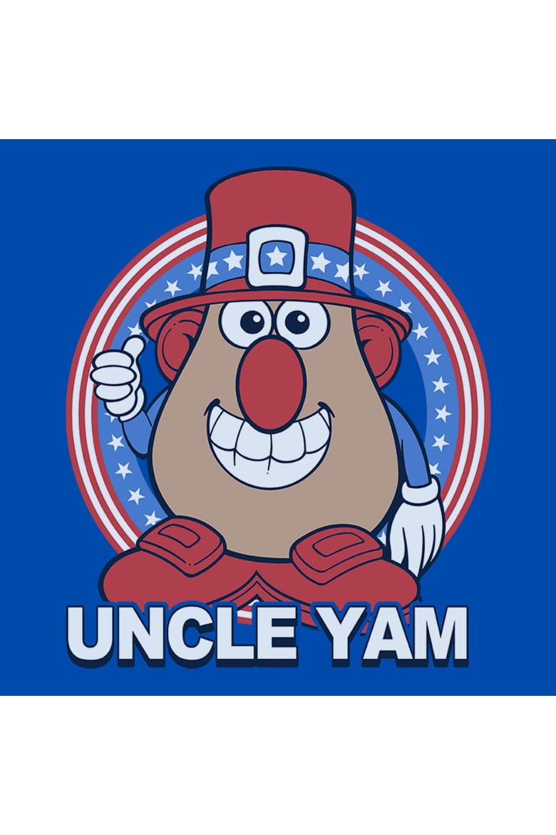 Boys' Uncle Yam Badge Graphic Short Sleeve T-Shirt, Alternate, color, Royal Blue