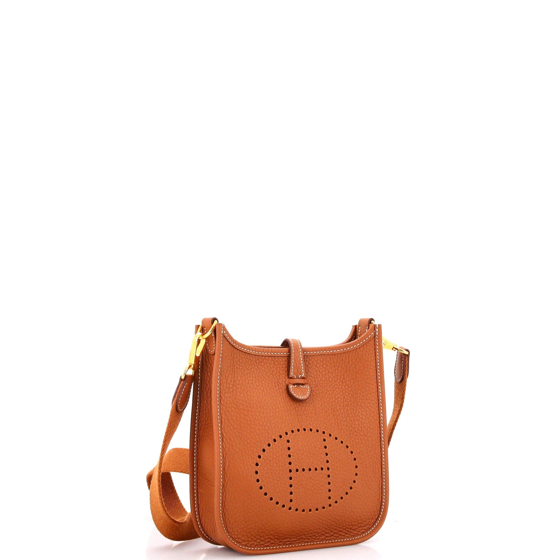 Pre-Owned Hermes Evelyne Bag Gen III Clemence TPM, Alternate, color, Gold