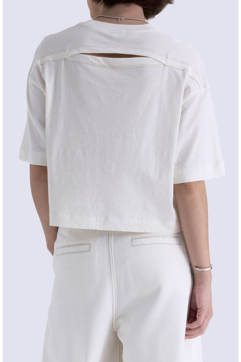 Mae Boxy Crop T-Shirt, Alternate, color, SOFT WHITE
