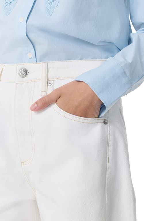 Rag & Bone Charlie High-rise Barrel Jeans In White