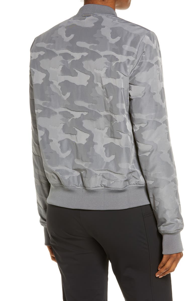 Blanc Noir Camo Reversible Bomber Jacket, Alternate, color,