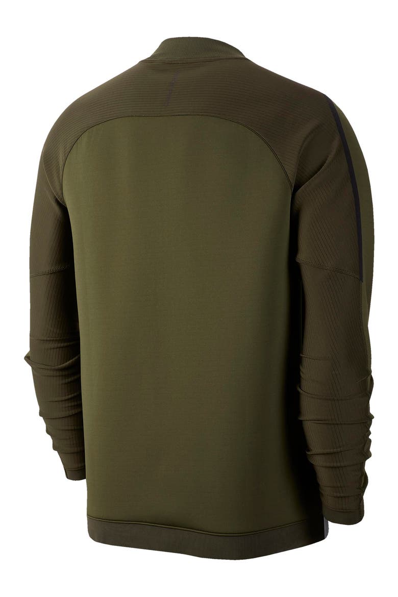 Pro Dri-FIT Zip Fleece Jacket, Alternate, color, SEQUOIA/ SEQUOIA