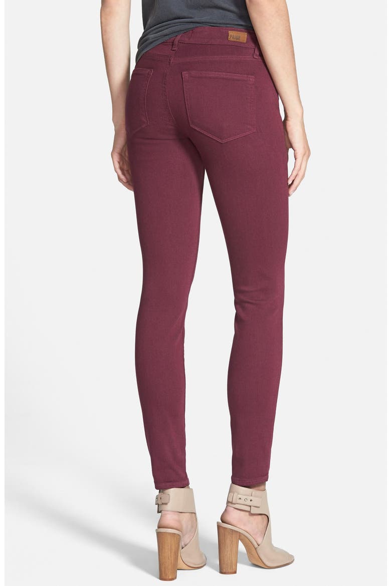 Denim 'Transcend - Verdugo' Ultra Skinny Jeans, Alternate, color, SWEET WINE