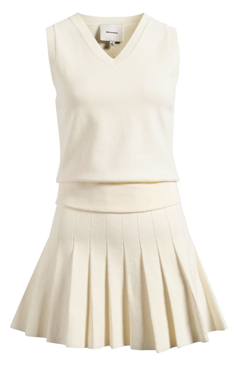 Reformation Blair Mixed Media Minidress, Alternate, color, 