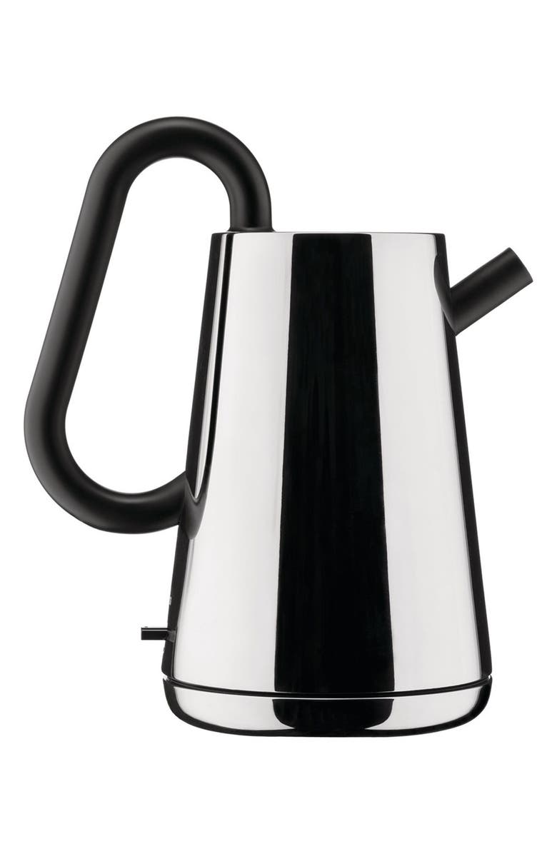 ALESSI Toru Electric Water Kettle, Main, color, Polished Stainless Steel-Black