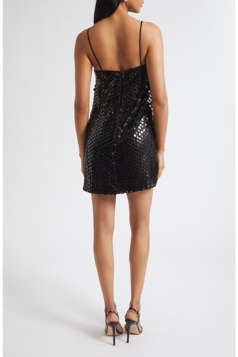 Yvonne Sequin Minidress, Alternate, color, BLACK MESH
