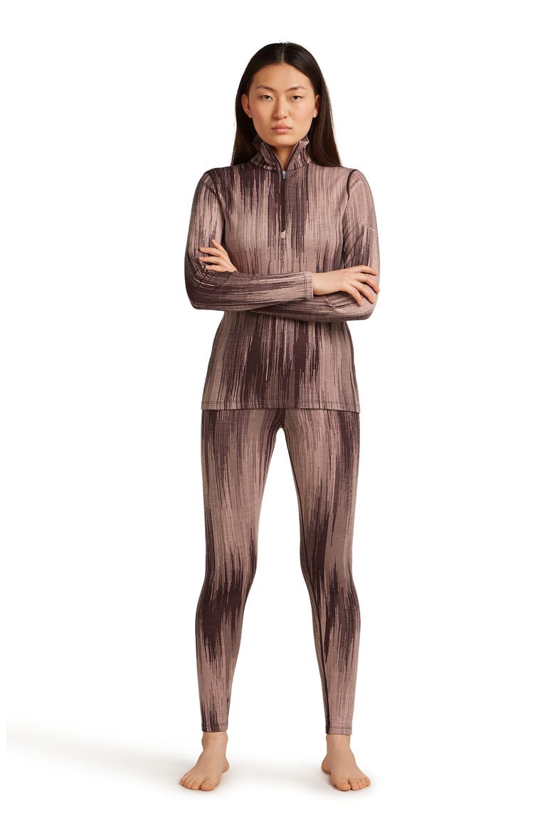 Merino Wool 260 Vertex Half Zip Top, Alternate, color, JAVA/PINK/SUMMIT/BLUSH