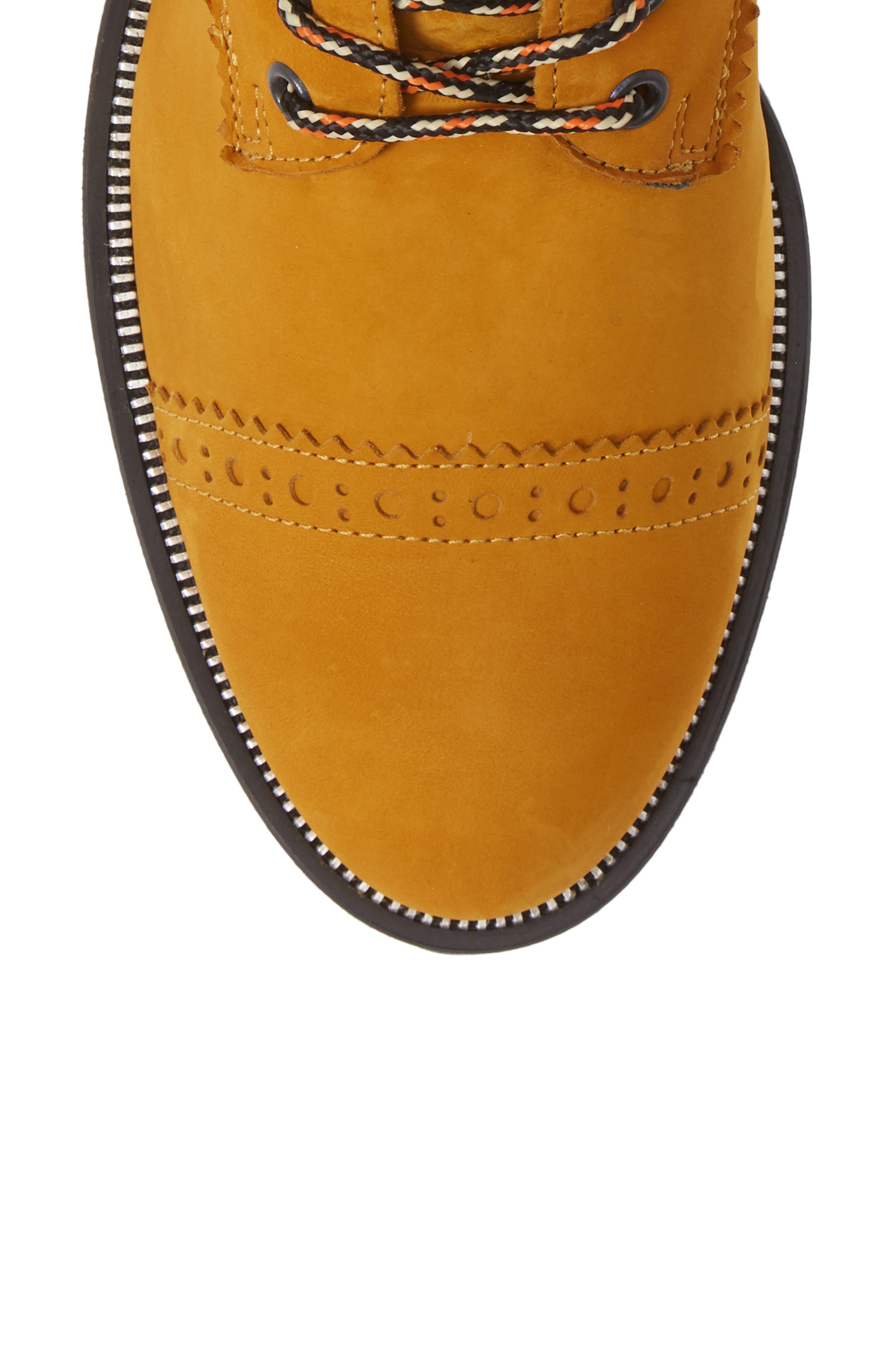 Ceylo Combat Boot, Alternate, color, CURRY NUBUK