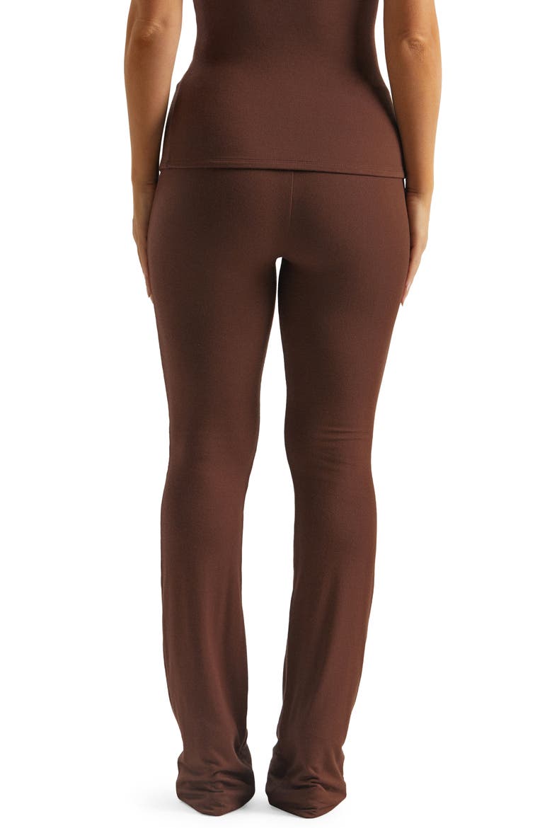 High Waist Bootcut Pants, Alternate, color, CHOCOLATE