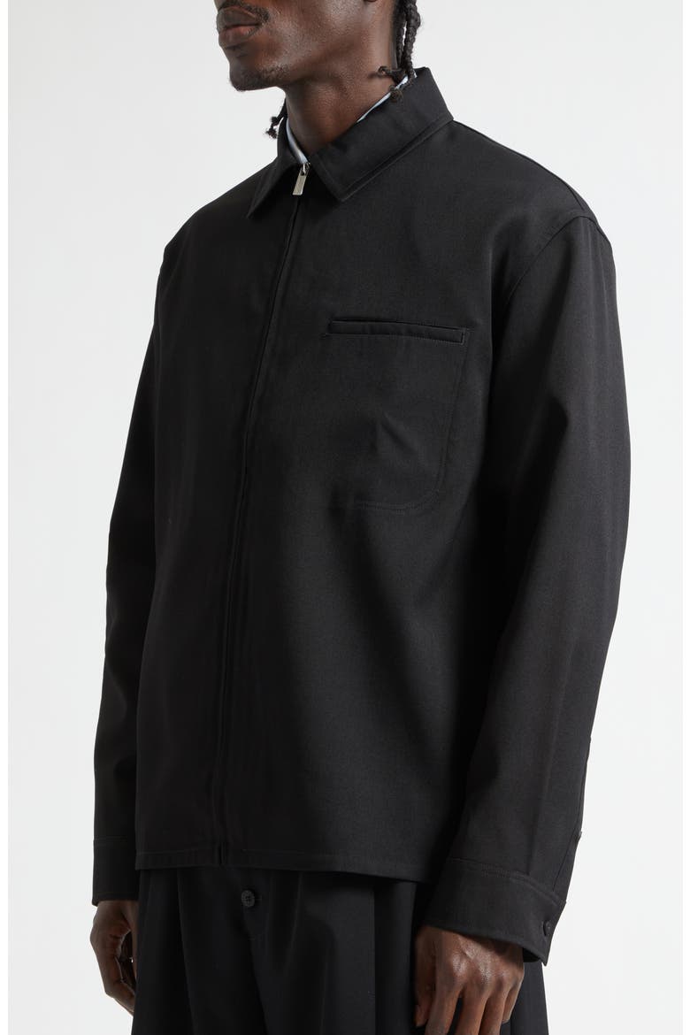 La Chemise Mecano Zip Workwear Shirt, Alternate, color, BLACK
