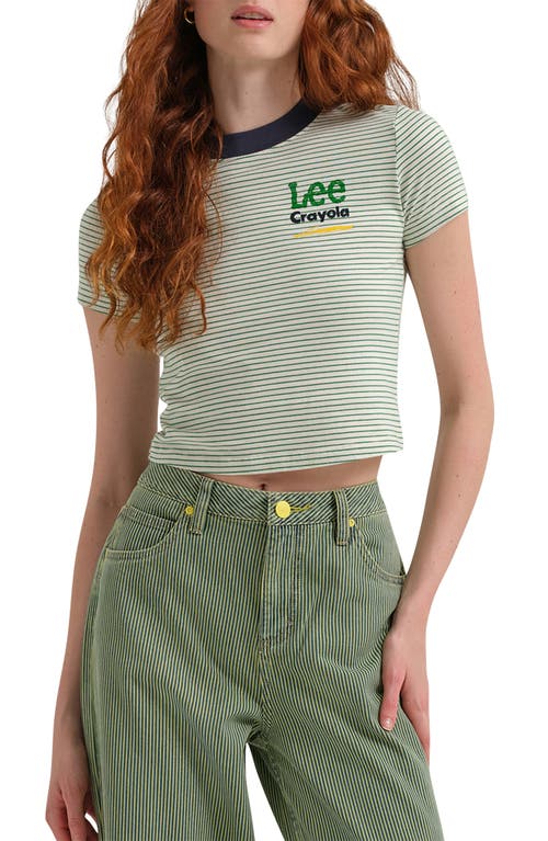 Lee X Crayola Crop T-shirt In Green