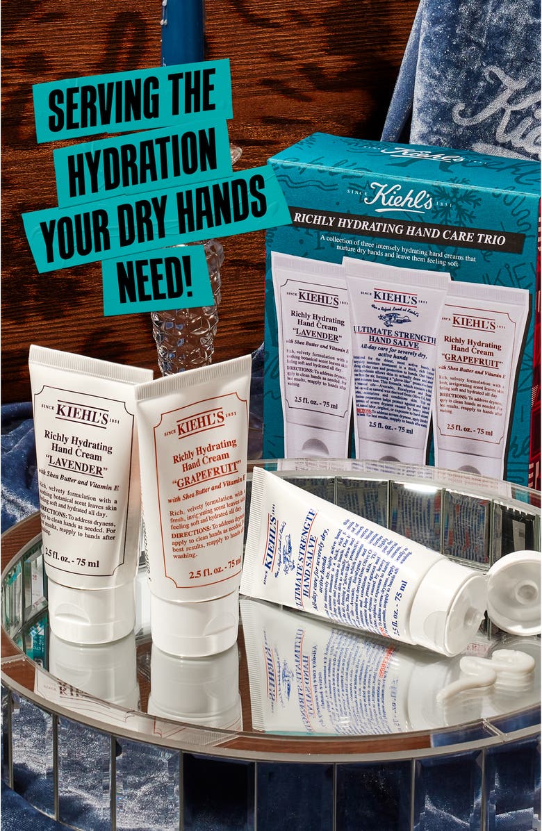 Kiehl's Since 1851 Richly Hydrating Hand Care Trio $58 Value, Alternate, color,
