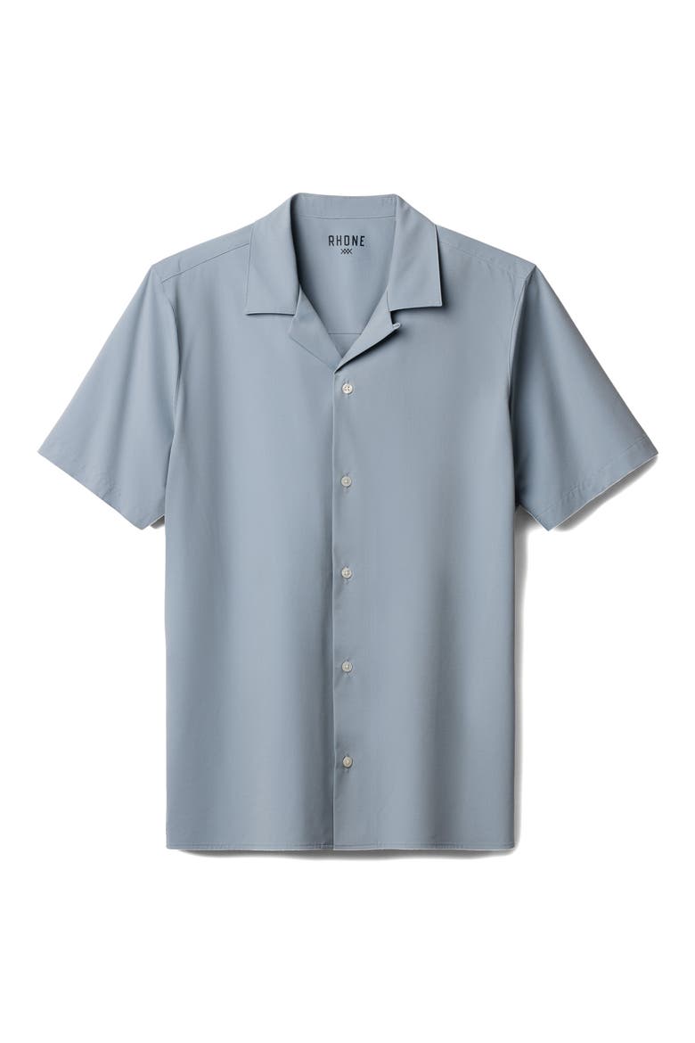 State of Mind Performance Camp Shirt, Alternate, color, BLUE STONE OXFORD