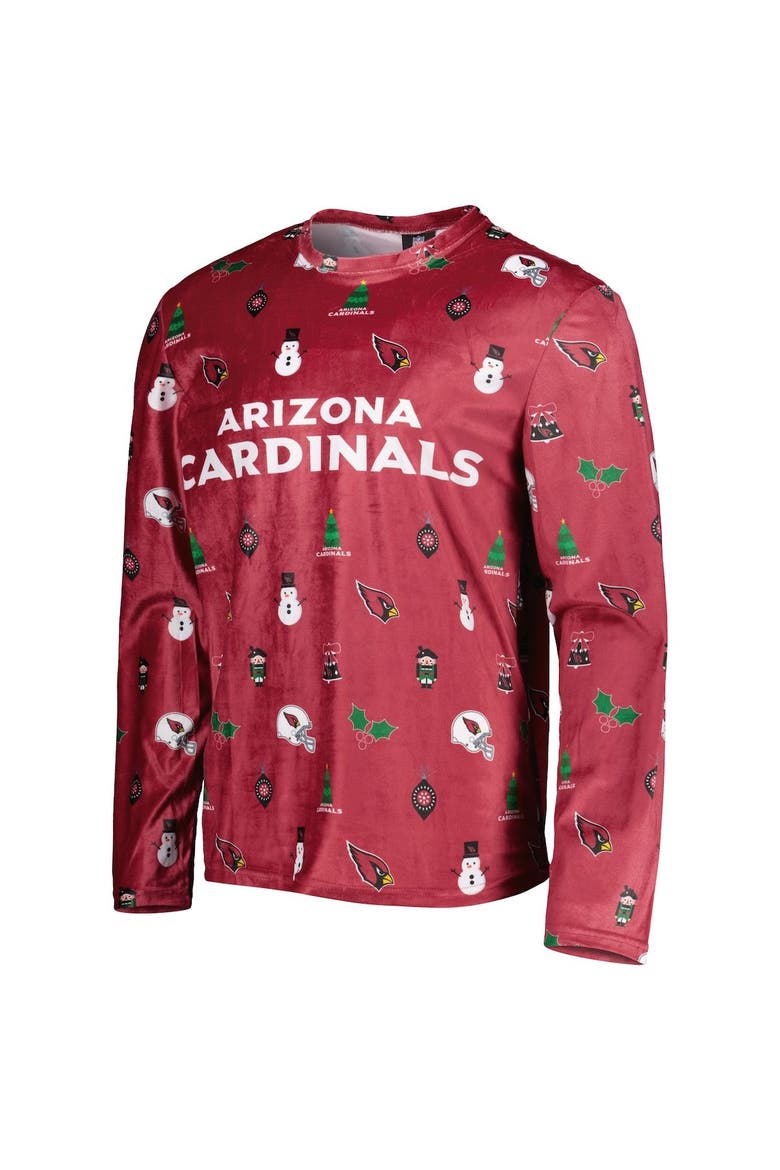 Men's FOCO Cardinal Arizona Cardinals Holiday Repeat Long Sleeve T-Shirt, Alternate, color, Cardinal