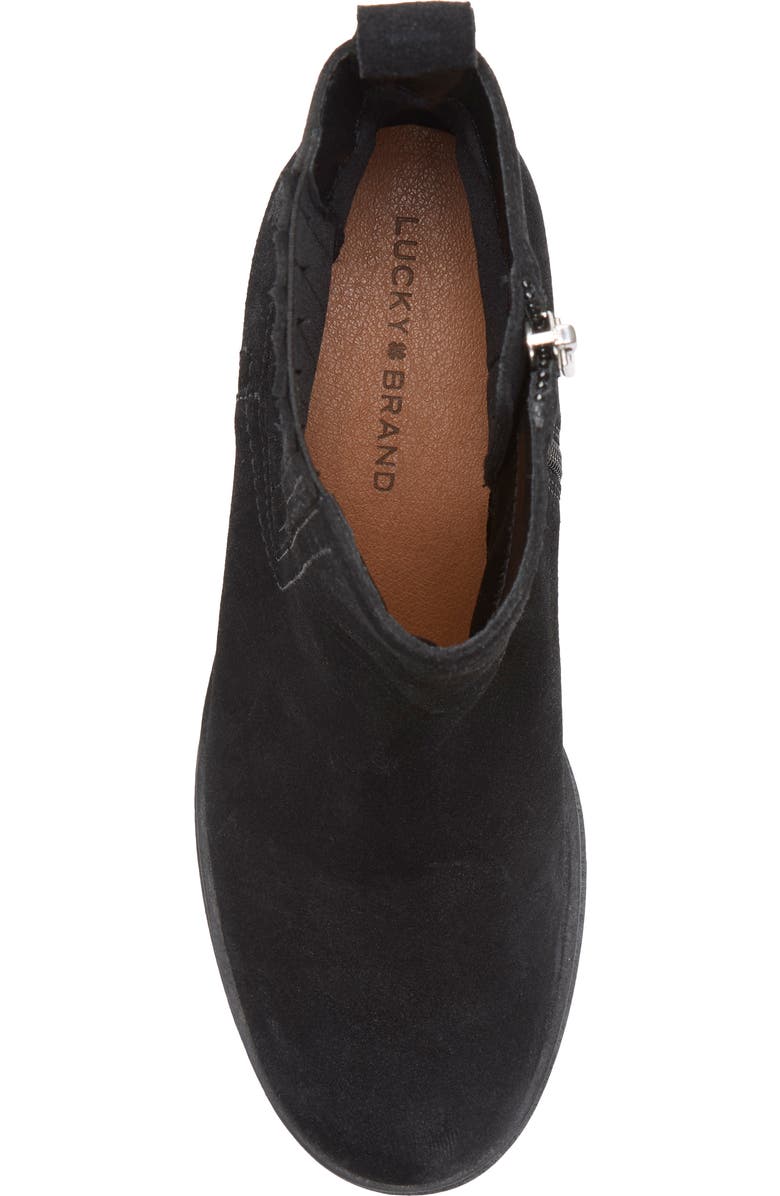 Lucky Brand Sondruh Platform Wedge Bootie, Alternate, color, Black
