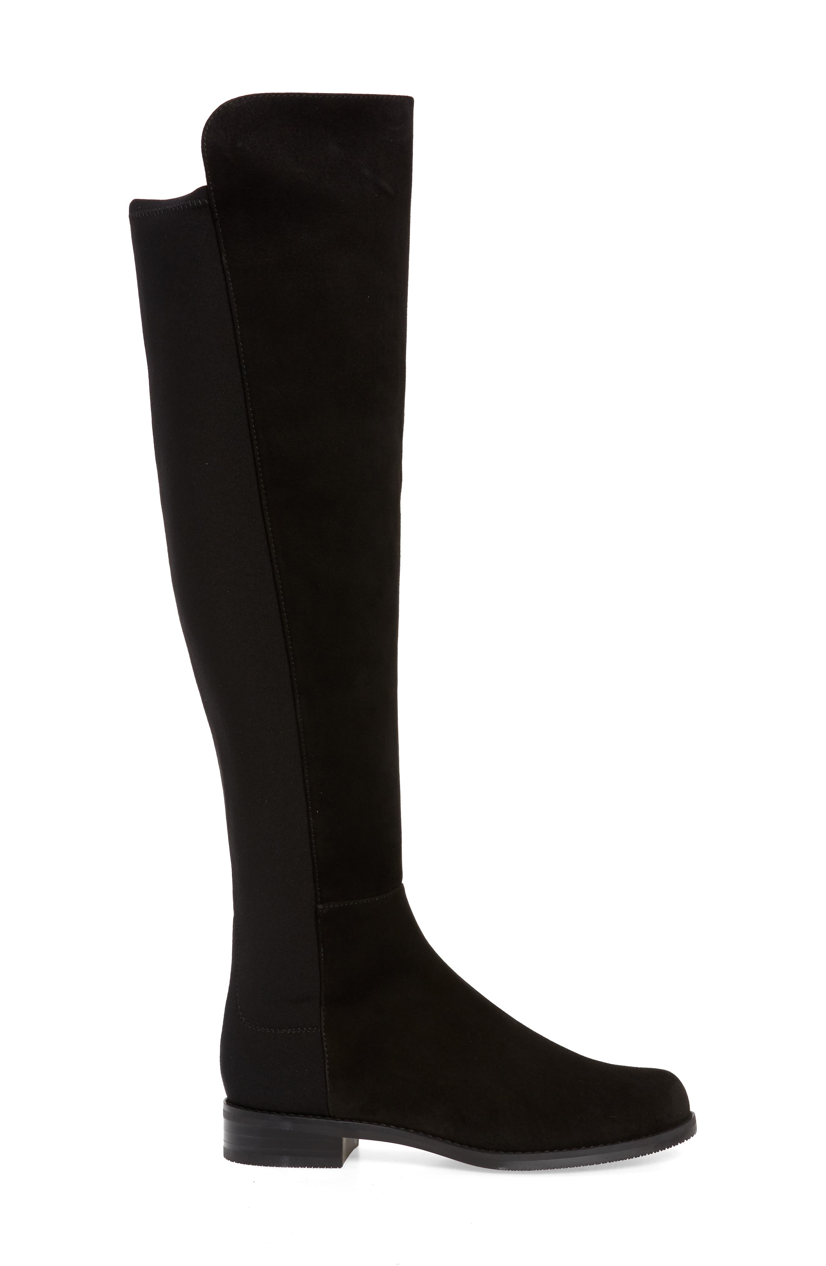 5050 Over the Knee Boot, Alternate, color, BLACK
