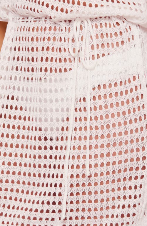 Becca Playa Open Stitch Cover-up Minidress